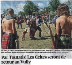 Celtes de retour au Mont de Vully